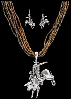 bull rider necklace