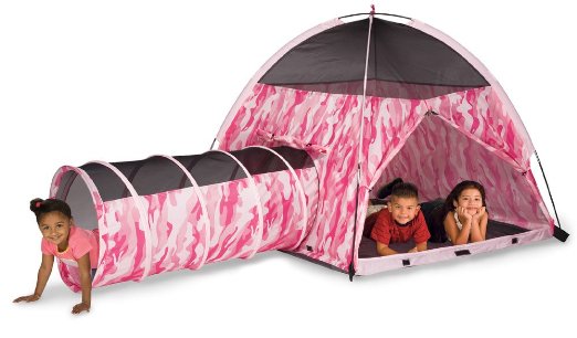 pink camo tent