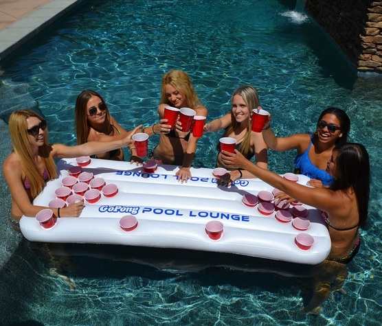 beer pong swimming pool float
