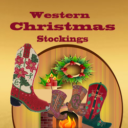 western Christmas stocking