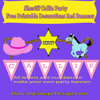 Sherrif Callie Party Free printable decortaions