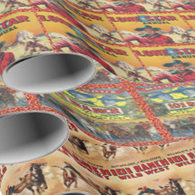 cowboy wrapping paper