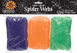 neon spider web Halloween decoration