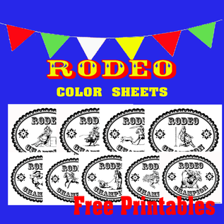 coloring pages  rodeo cowboy cowgirl