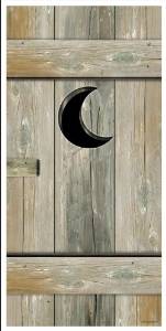 outhouse door cover western party prop