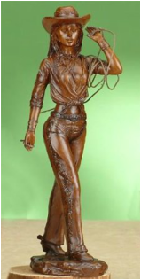 cowgirl figurine