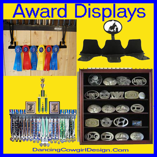  award display belt buckle ribbon  display