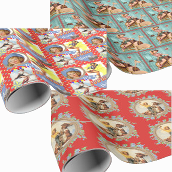 cowgirl gift wrapping paper