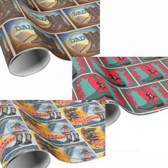 cowboy gift wrapping paper