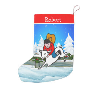 rodeo mutton bustin Christmas stocking
