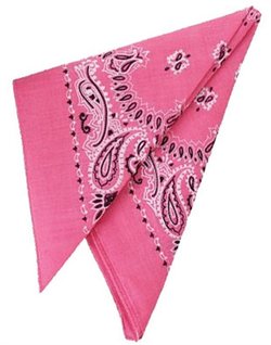 pink bandanna