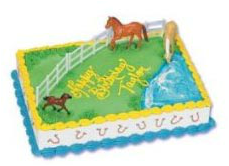 HORSE BIRTHDAY CAKE DECORATION