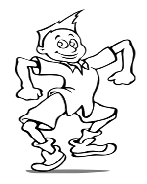 dance coloring page