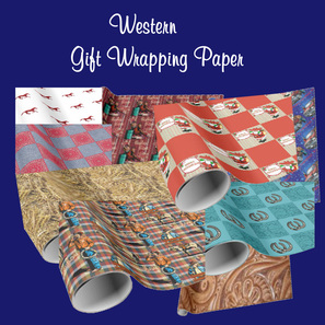 western gift wrapping paper