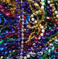 Mardi Gras beads bulk package