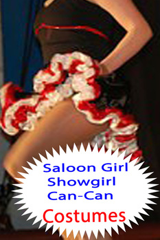 Saloon Girl Costume - DANCING COWGIRL DESIGN