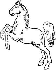 horse coloring page