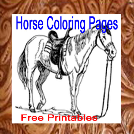 Free printable horse coloring pages