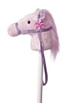 pink stick horse