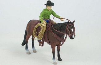 RODEO TOY ROPER ON HORSE