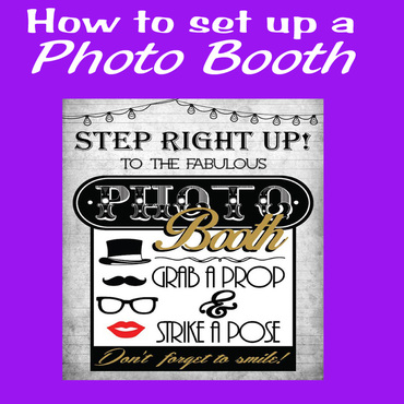 how to set up a photo booth