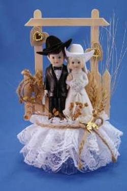 cowboy and cowgirl wedding