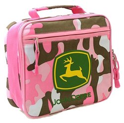 pink camo John Deere lunch box