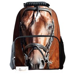 backpack with horse print