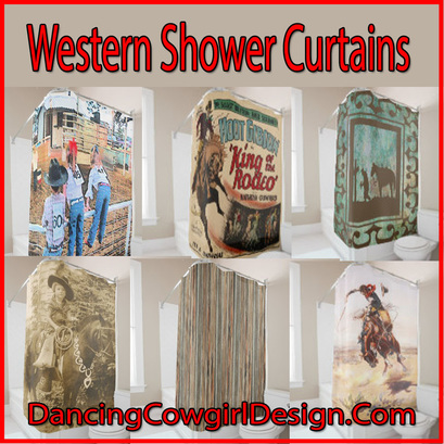 western shower curtains