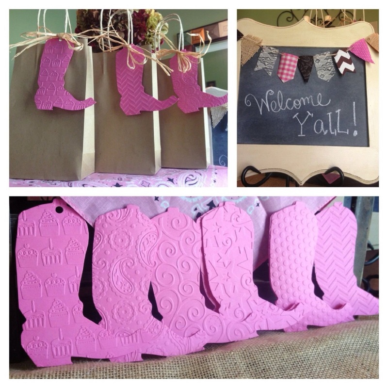 cowgirl party favor bags