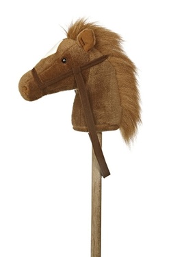 brown stick horse