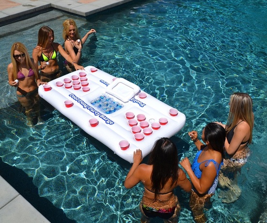 beer pong table pool float