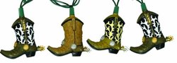 cowboy boot string lights