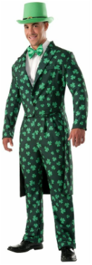 Shamrock print suit