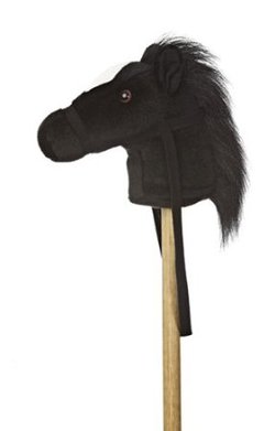 black stick horse