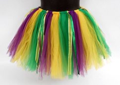 tutu skirt Mardi Gras colors