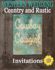 Western Wedding invitations