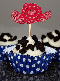 western party cupcakes