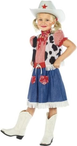 cow print vest and dress for girls