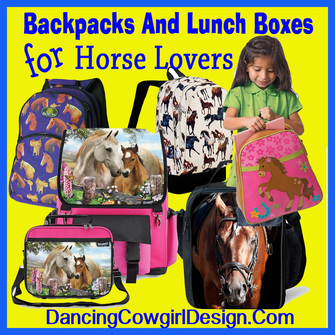 backpack with horse