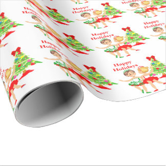 ballet dancer Christmas wrapping paper