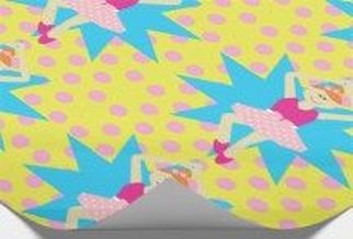 ballet dancer gift wrapping paper
