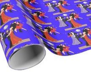 dancers gift wrapping paper
