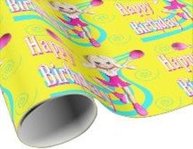 cheerleader gift wrapping paper