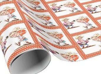 country singer guitar wrapping paper