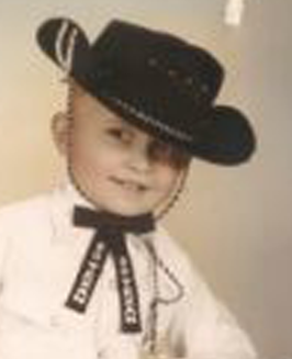 Go Texan Day Kid Dressed Western