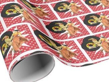 dancers wrapping paper