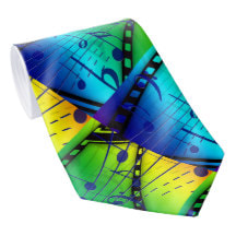 music theme necktie