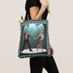 Ballroom dancer tote bag