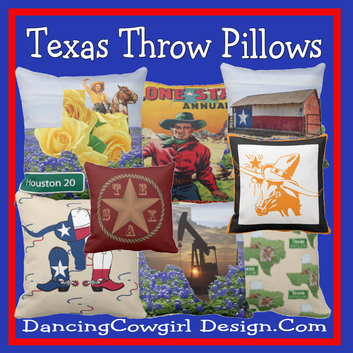 Texas throw pillows